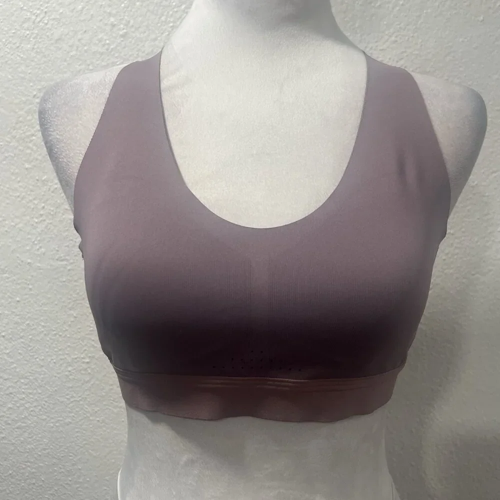 All In Motion Small Support crossed Back Bonded Sports Bra Sz small Pink - Picture 1 of 8